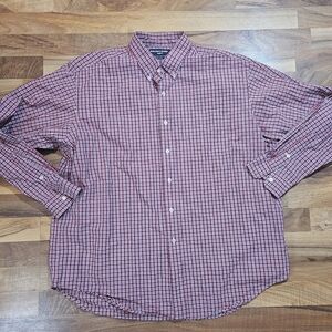 Ralph Lauren Golf Lofton Button-Down Plaid Shirt XL 100% Cotton. Preppy